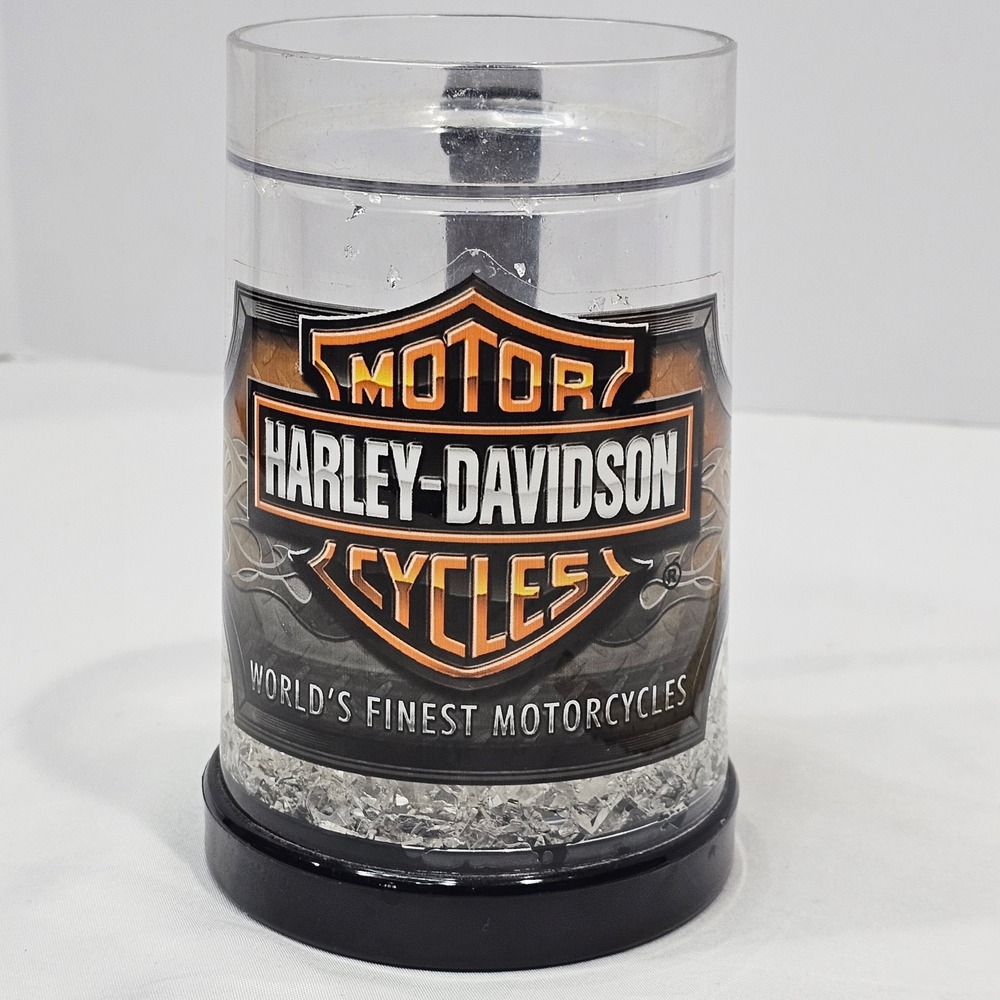 Harley-Davidson Cycles Freezer Mug Double Wall Acrylic Gel Ice Tankard 16oz